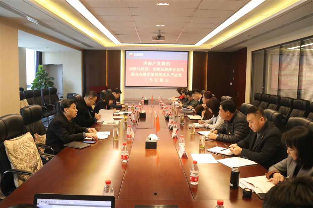 集團黨委召開黨組織標準化建設(shè)、 黨建品牌建設(shè)活動總結(jié)暨各直屬黨組織落實從嚴治黨工作匯報會議